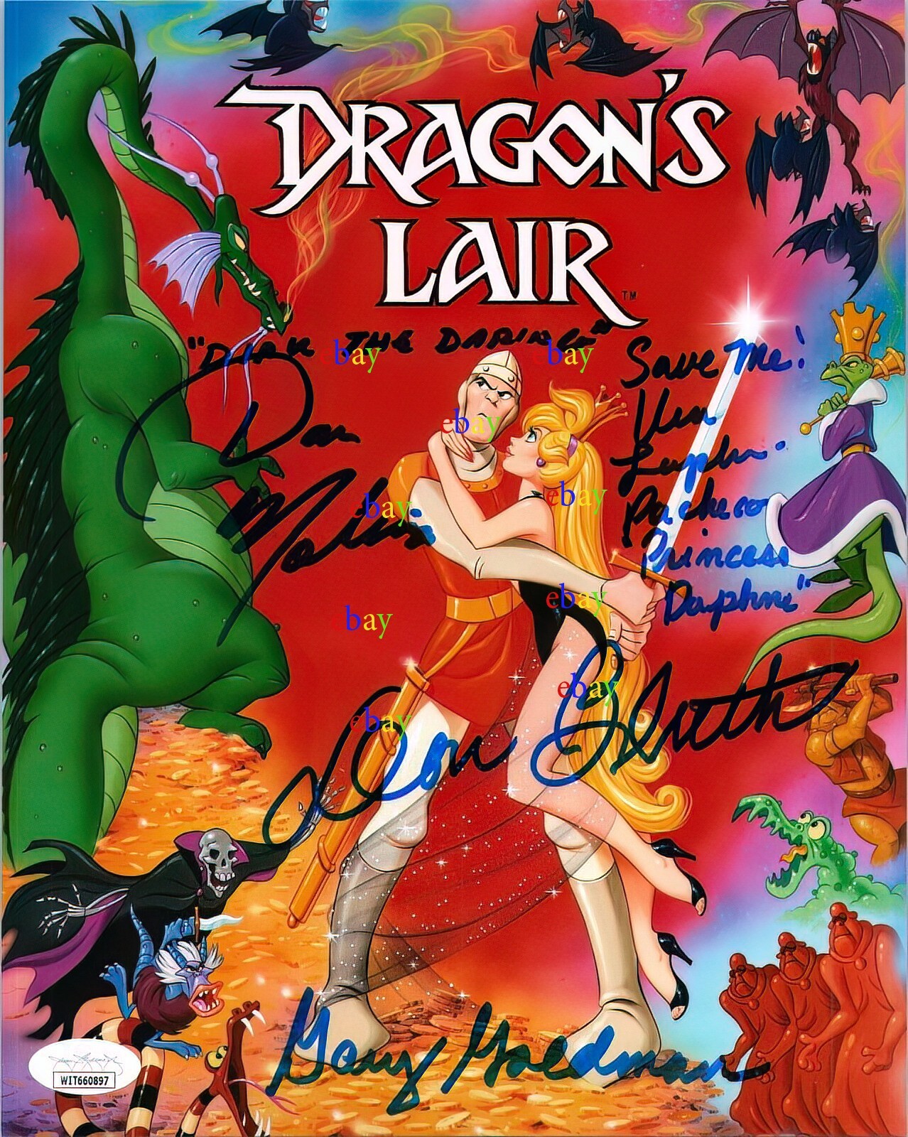 DRAGON’S LAIR Autographed Signed 8×10 Photo Reprint