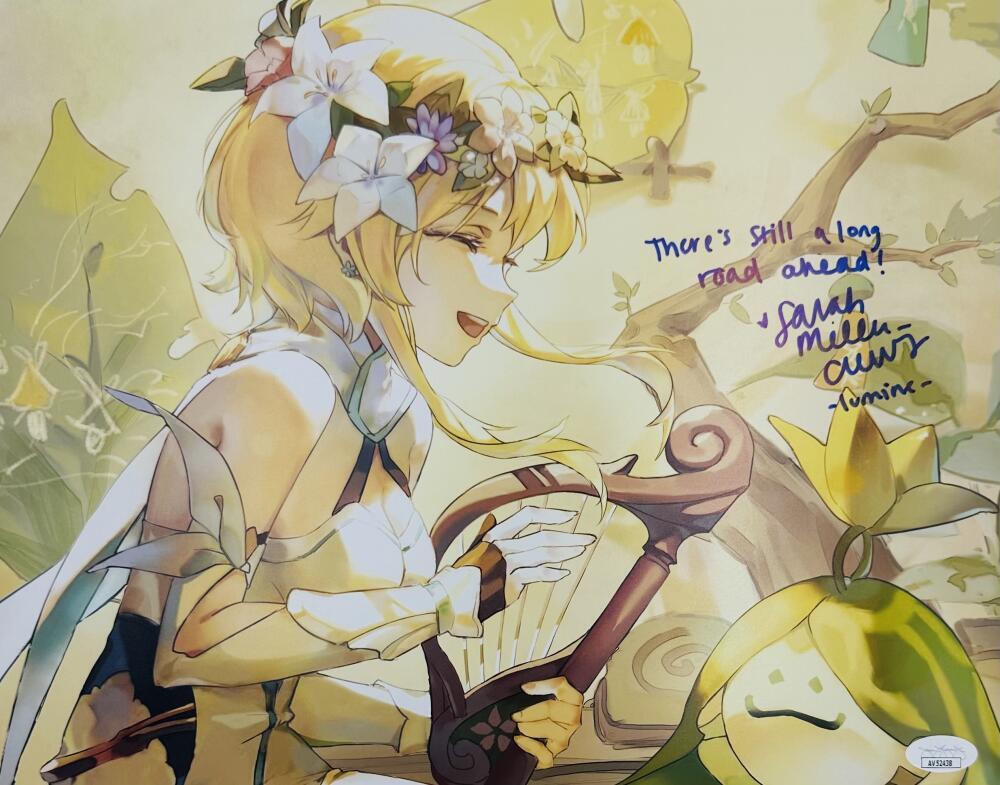 SARAH MILLER CREWS SIGNED 11X14 LUMINE PHOTO GENSHIN IMPACT AUTOGRAPH JSA 438
