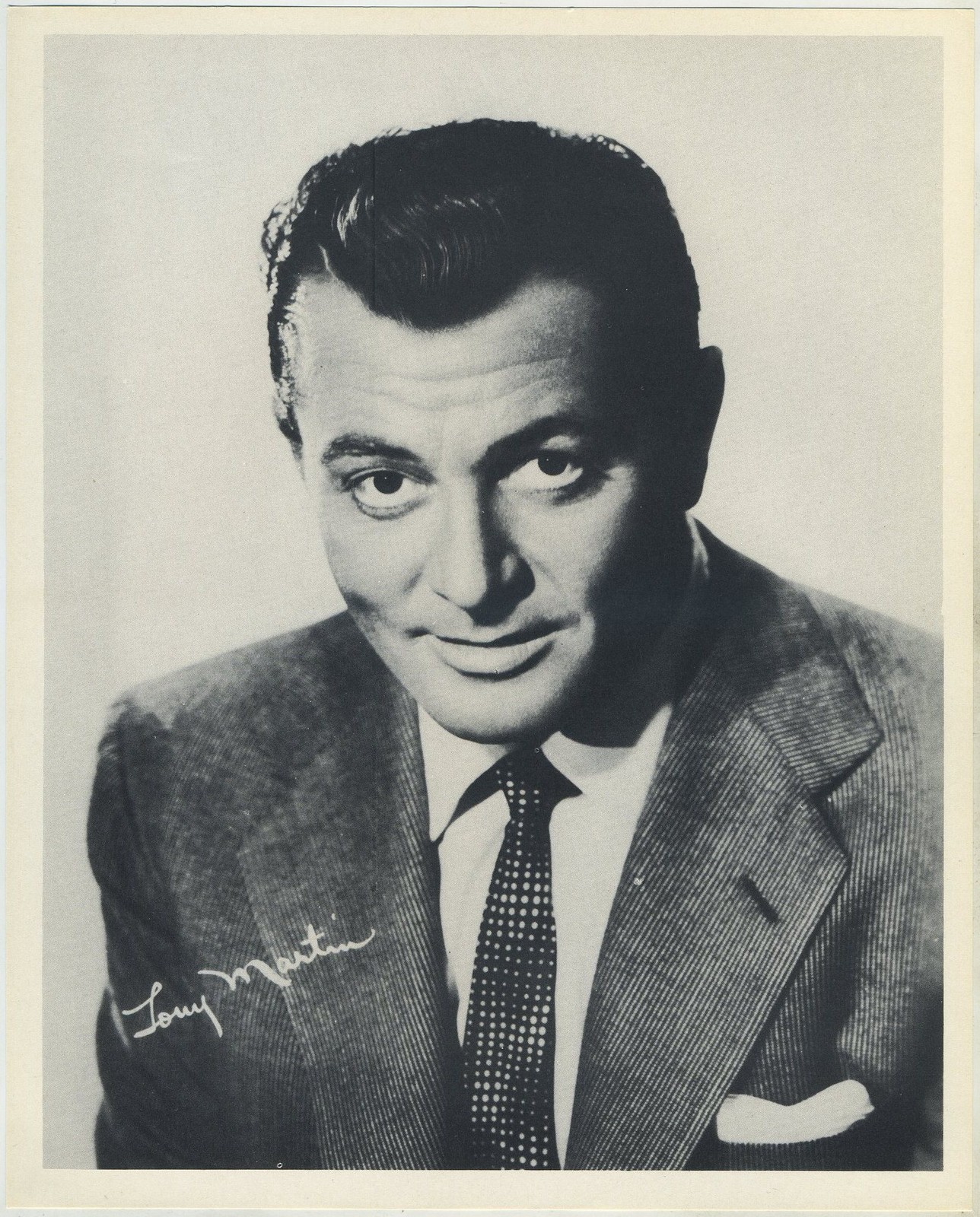 Tony Martin circa 1954 Hollywood Star Pix Paper Printed Photo 7.5 X 9.5