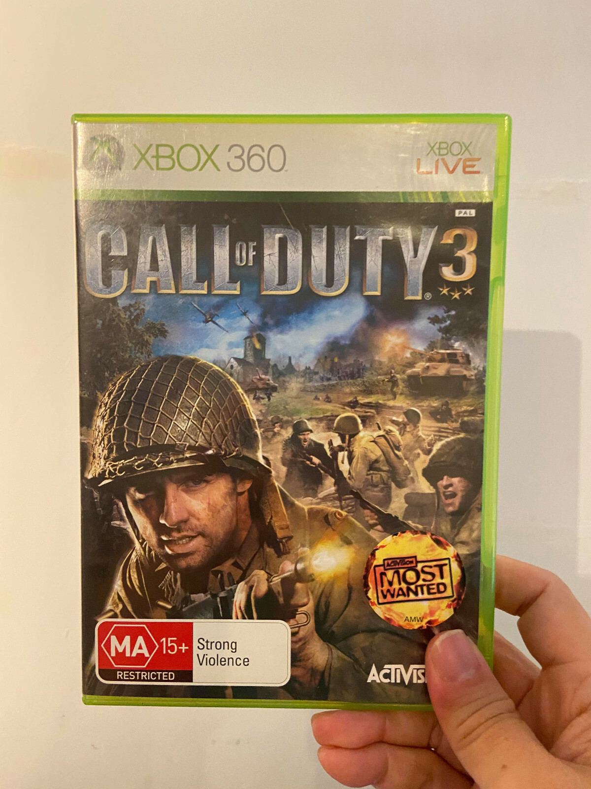 xbox 360 call of duty 3 used menu game disc second hand