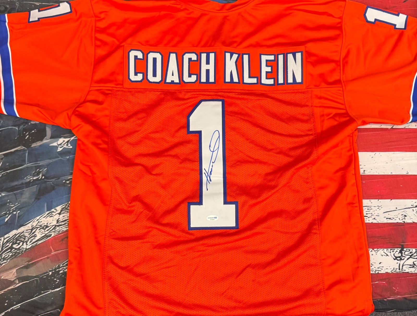 “THE WATERBOY” Henry Winkler “Coach Klein” Custom Jersey Signed ACOA