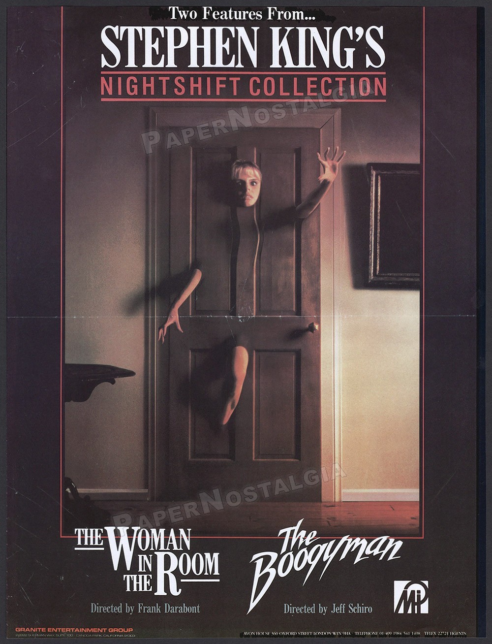 STEPHEN KING’s NIGHTSHIFT COLLECTION – Original 1985 Trade AD promo / poster