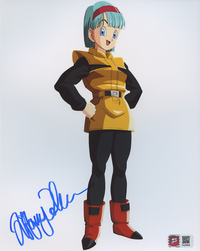 TIFFANY VOLLMER Signed (Bulma) Dragon Ball Z 8×10 Photo (Prestine Authentic)