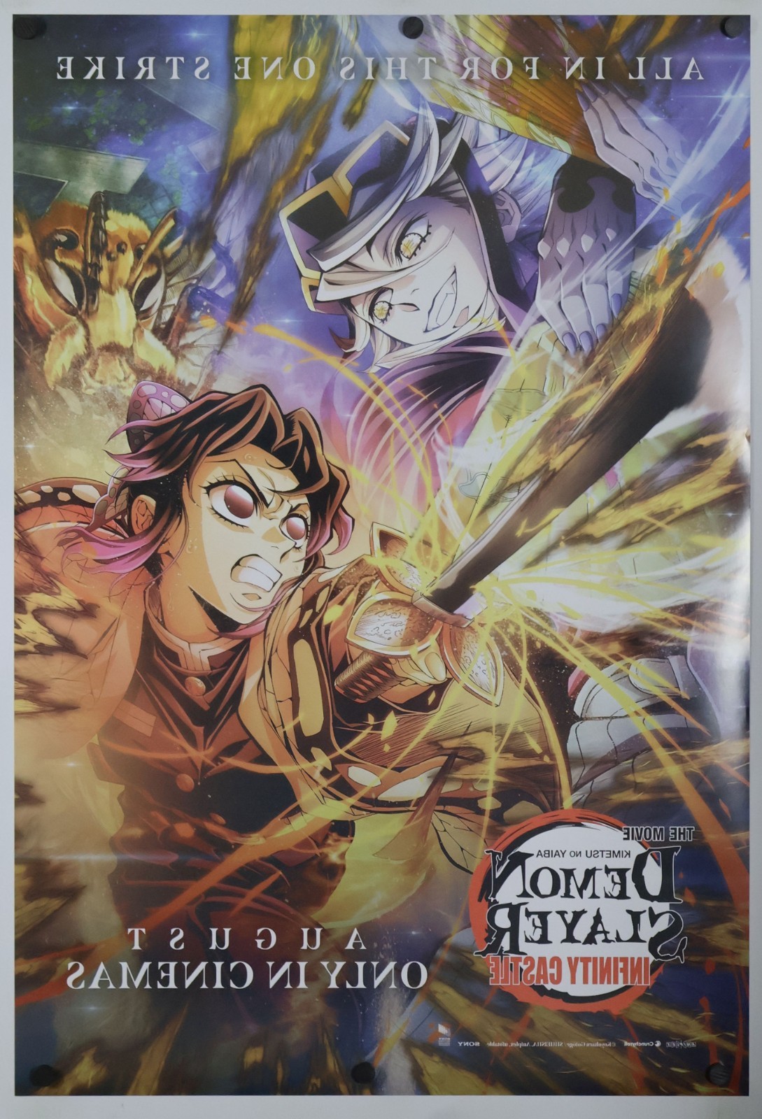 Demon Slayer Infinity Castle – original DS movie poster 27×40 D/S INTL E