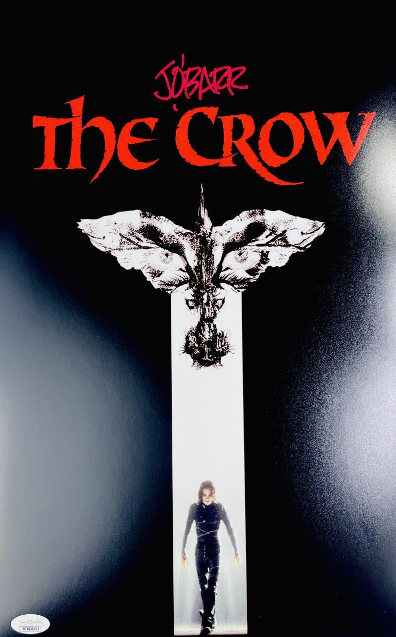 JAMES O’BARR SIGNED THE CROW 11X17 PHOTO MINI MOVIE POSTER OBARR JSA 762