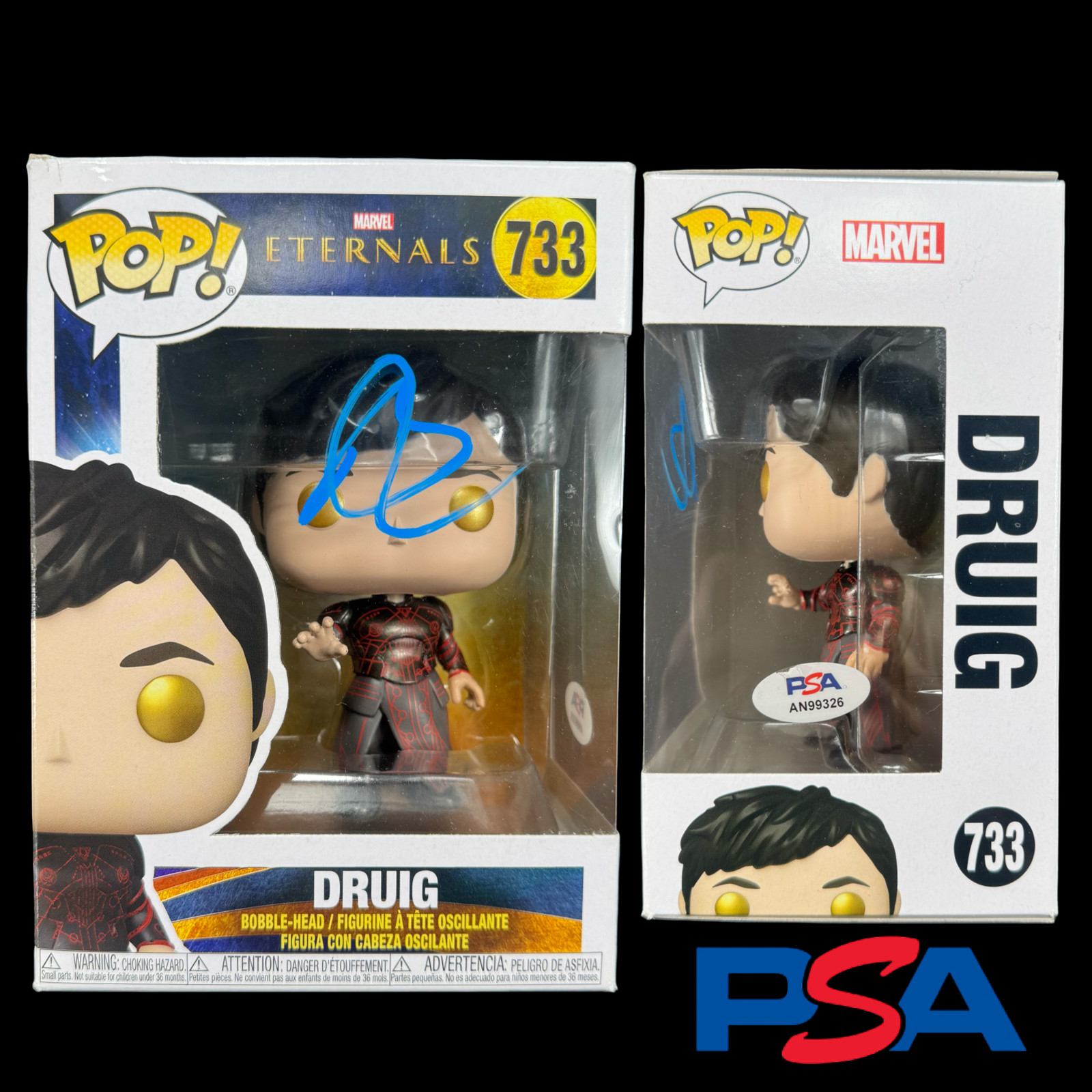 Barry Keoghan Signed Autograph Druig Funko Pop Eternals #733 PSA/DNA Authentic