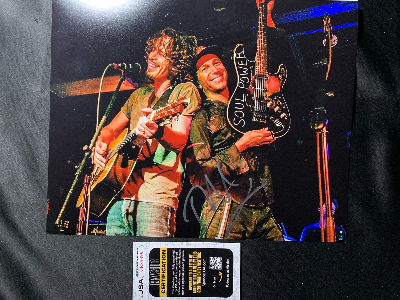 TOM MORELLO AUTOGRAPHED 11″X14″ CERTIFIED Photo Pic JSA Coa