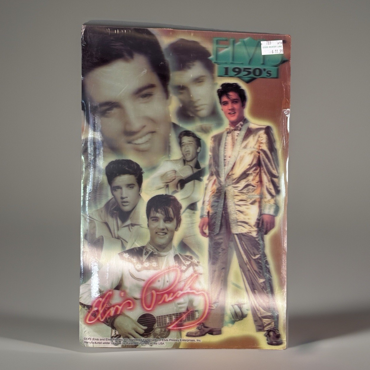Elvis Presley 1950s 11.5″ x 17.5″ Hologram Lenticular 3-D Picture Poster