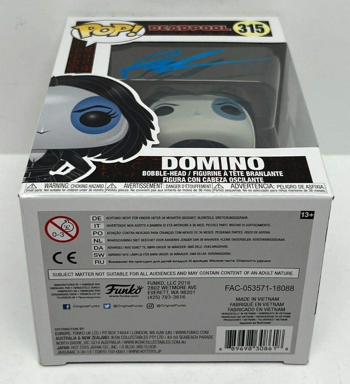 Rob Liefeld Signed Funko Pop #315 *Creator Of Domino BAS J90749