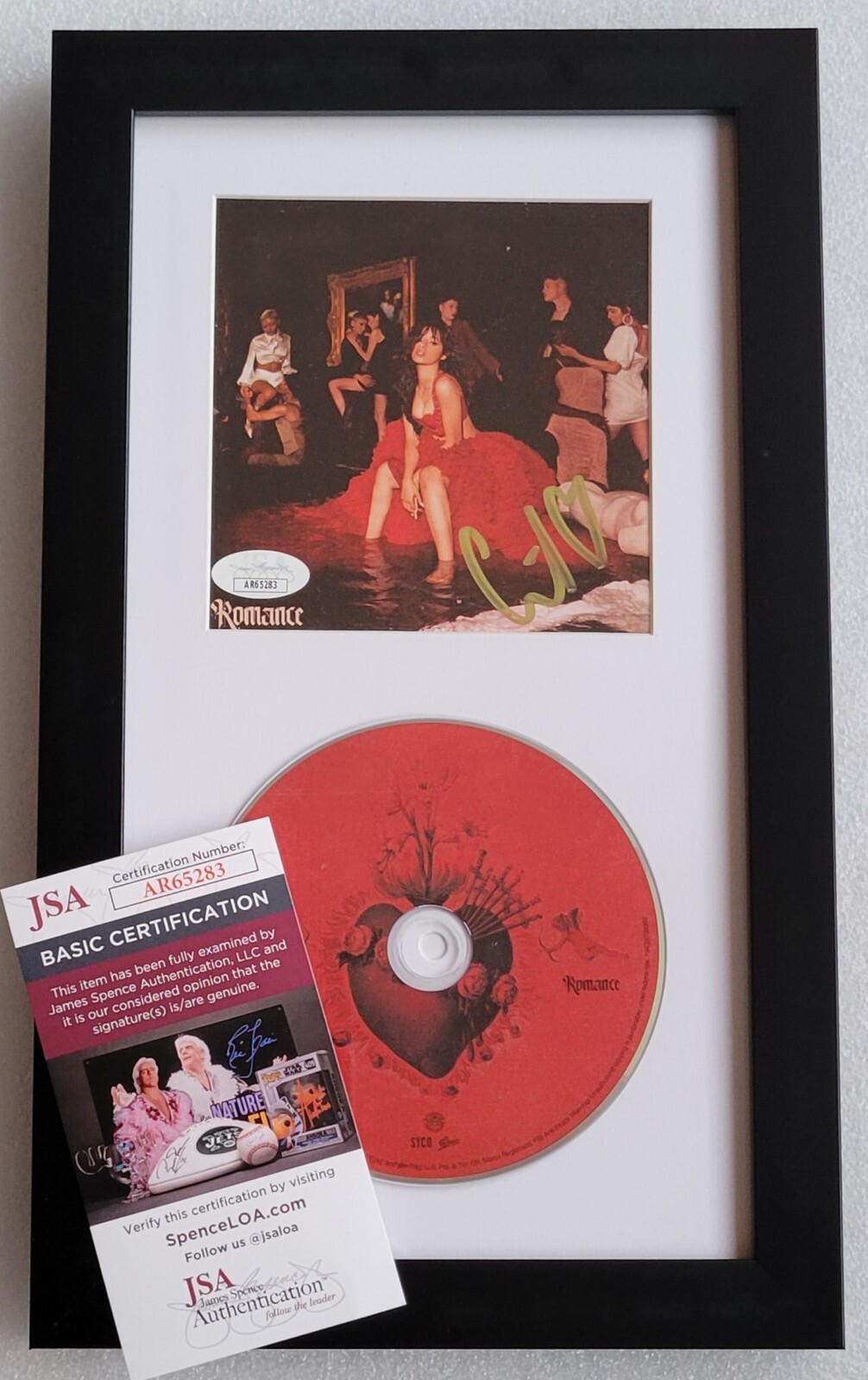 CAMILA CABELLO CD DISPLAY JSA CERTIFIED COA SIGNED ROMANCE MUSIC AUTOGRAPHED