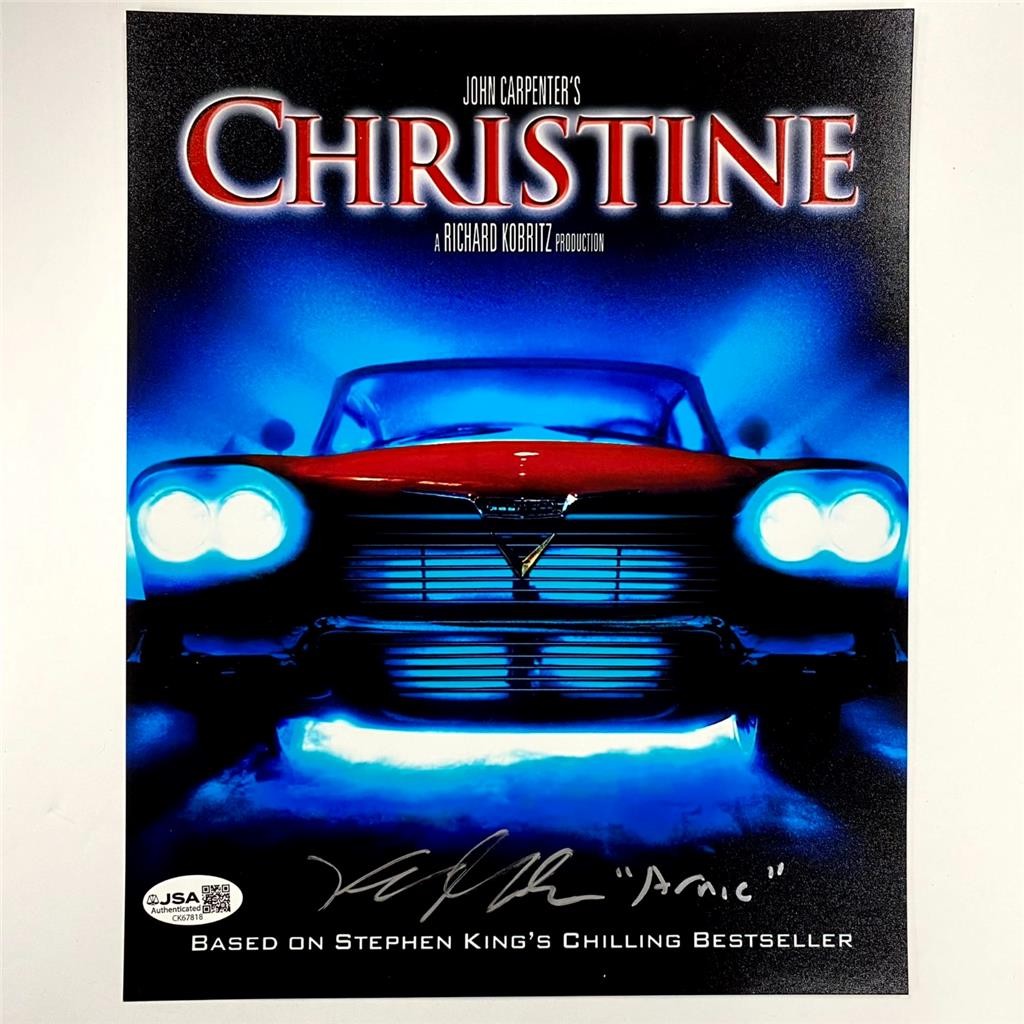 Keith Gordon signed “Arnie” Christine 8×10 Movie Poster Photo autograph ~ JSA