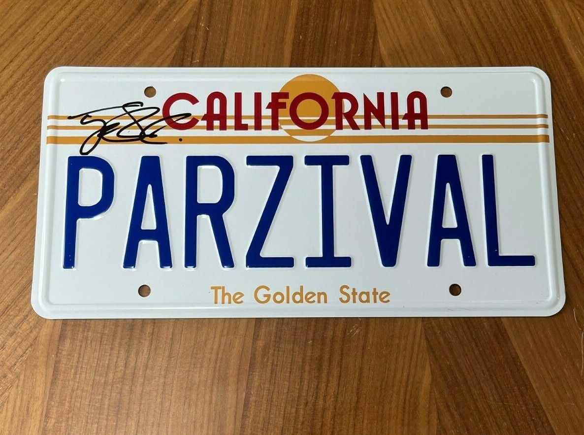 * TYE SHERIDAN * signed license plate * READY PLAYER ONE * PARZIVAL * COA * 1