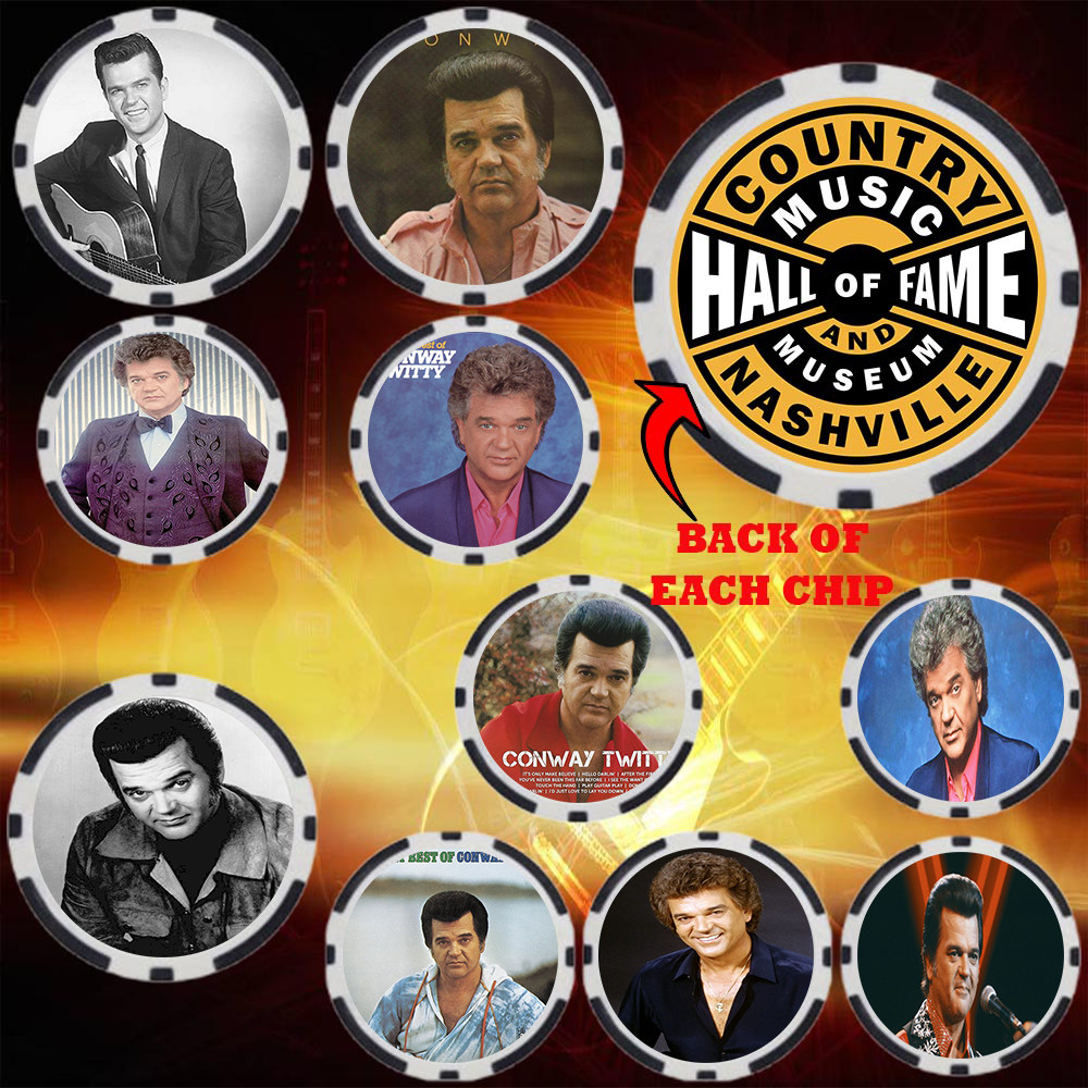 CONWAY TWITTY – COUNTRY MUSIC HALL OF FAMER – COLLECTABLE COIN SET (10)