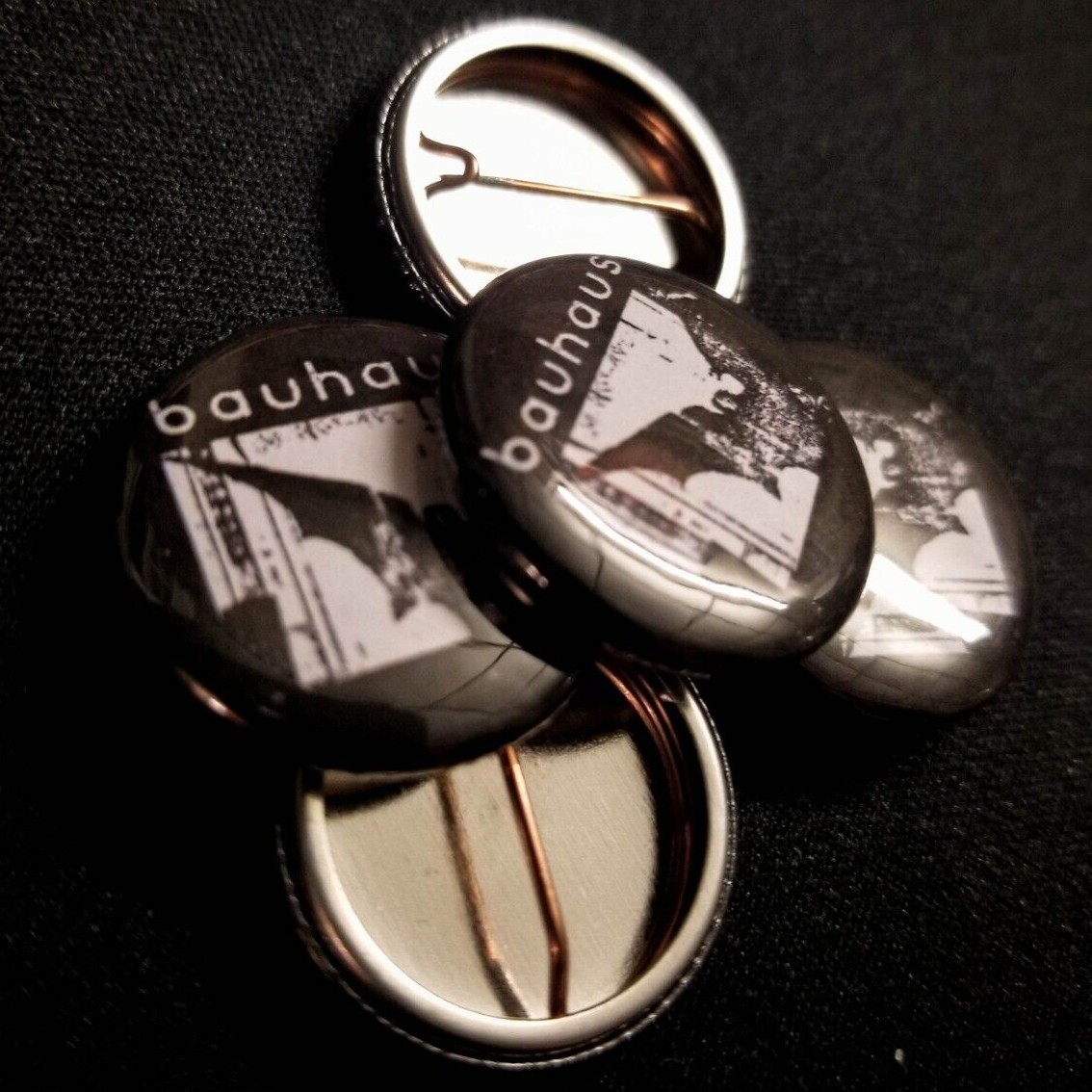 🦇 Bauhaus – 1″ Pinback Button Badge [Christian Death Goth Joy Division Punk]