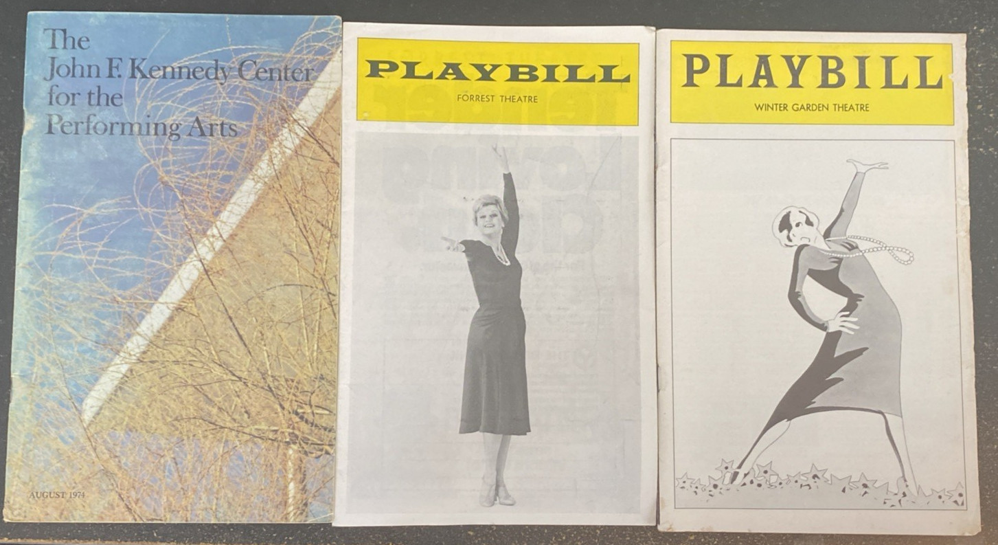 GYPSY Sondheim 3 Playbill Collection ANGELA LANSBURY TRY OUT & BDWAY 1974