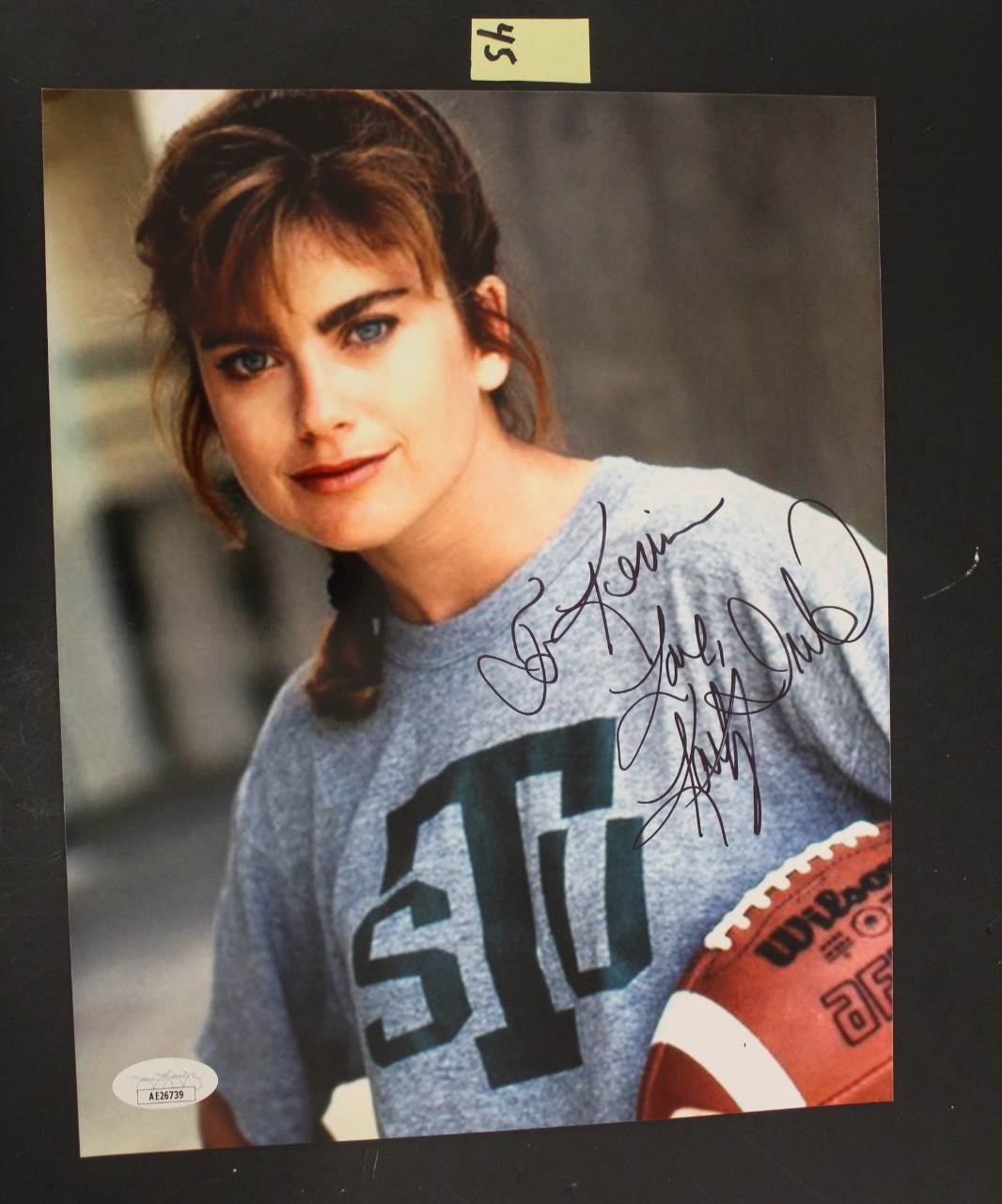 KATHY IRELAND Signed 8×10 Autograph Necessary Roughness Lucy Draper JSA CO (45)