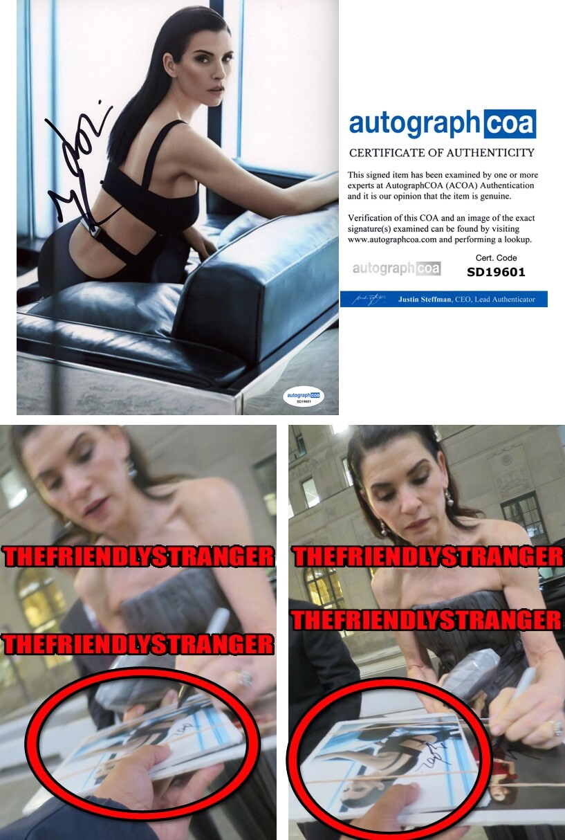 Julianna Margulies signed Autographed 8×10 Photo EXACT PROOF a ER Sexy ACOA COA