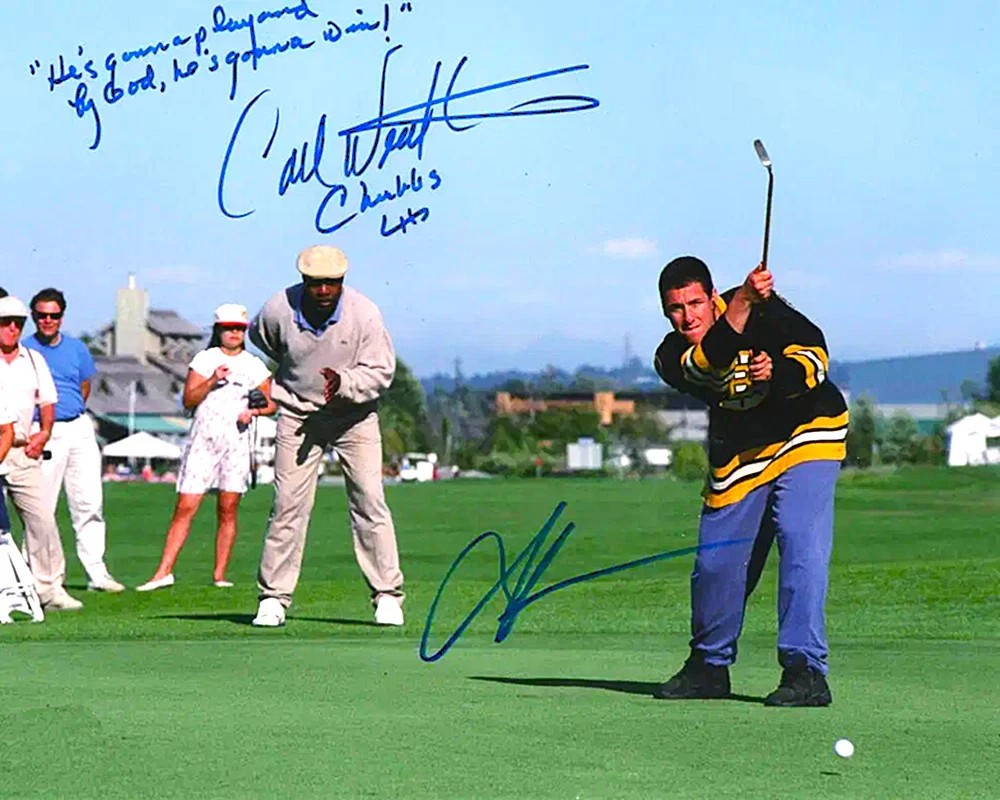 HAPPY GILMORE ADAM SANDLER CARL WEATHERS SIGNED 8X10 PHOTO AUTOGRAPH GOLF POSTER