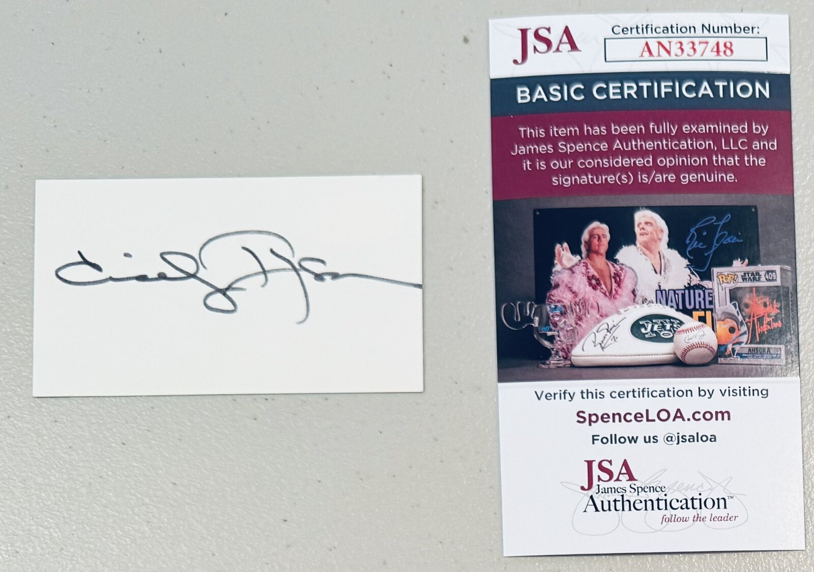 Cicely Tyson Signed Autographed 2 x 3.5 Card JSA Cert The Help Roots