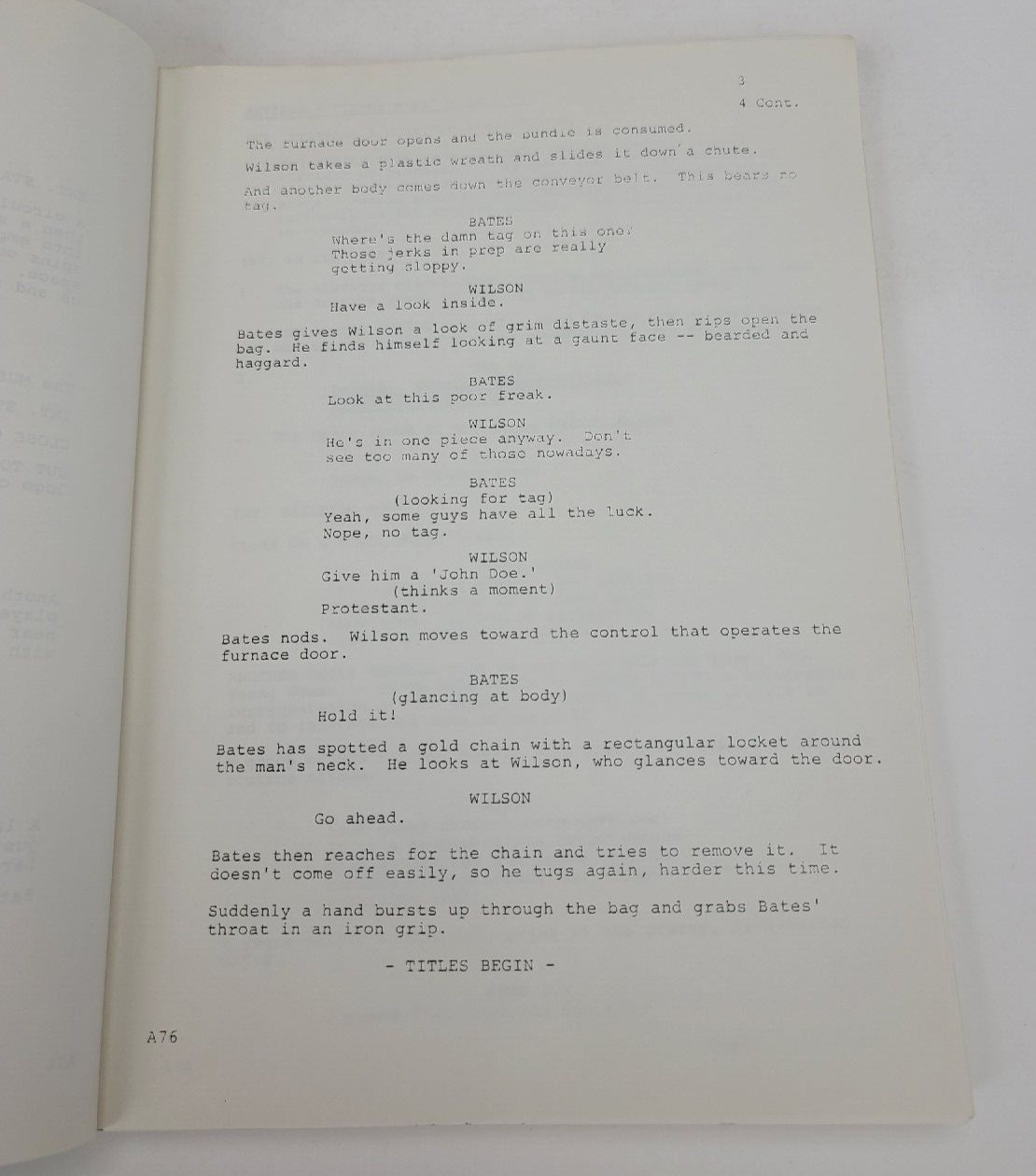 ENEMY MINE / Edward Khmara 1984 Screenplay office copy, Dennis Quaid space war