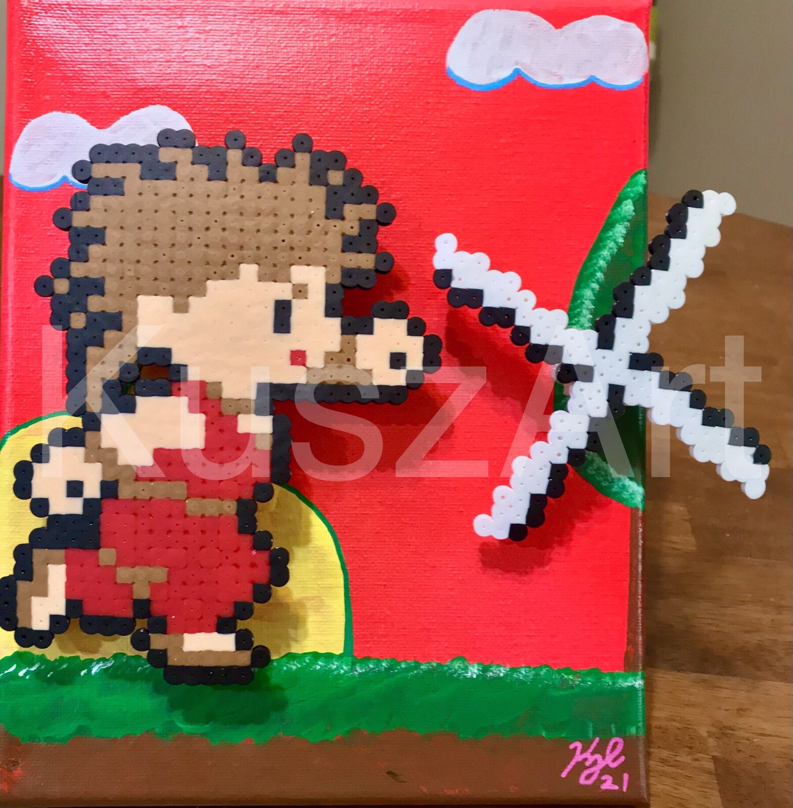 Kid Niki Radical Ninja 8bit Game Art 8x10inch Nintendo NES Artwork Data East