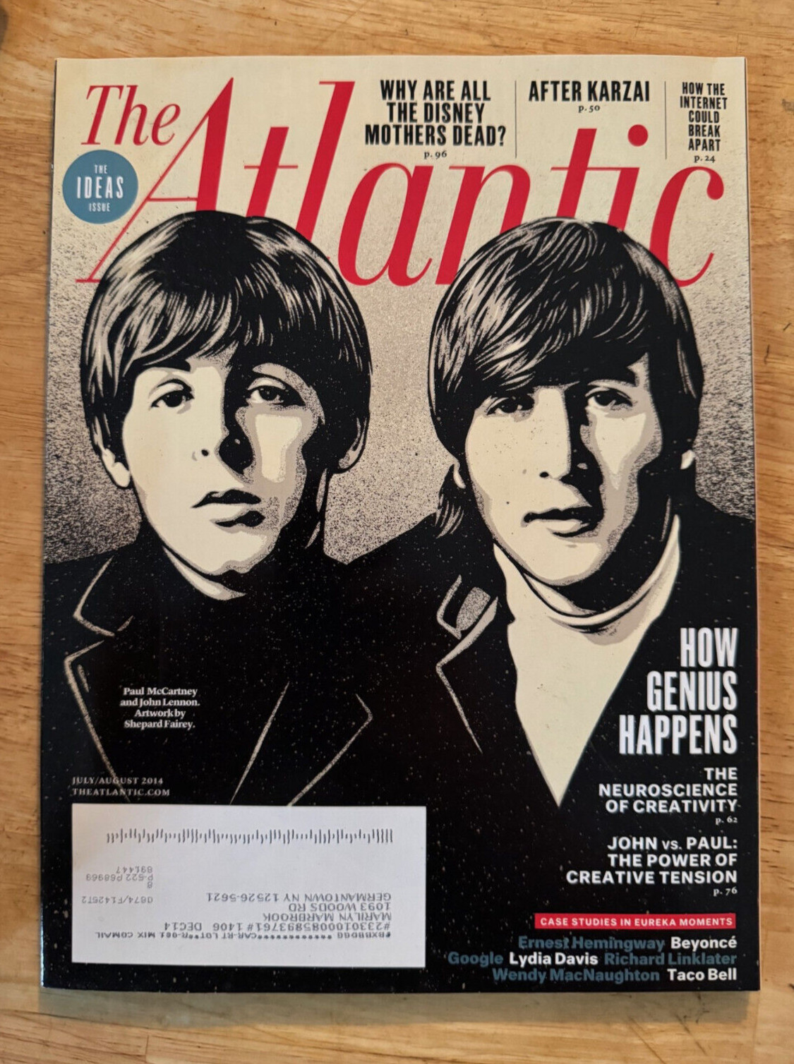 The Atlantic Magazine 07/2014 Paul McCartney John Lennon Beyonce Disney