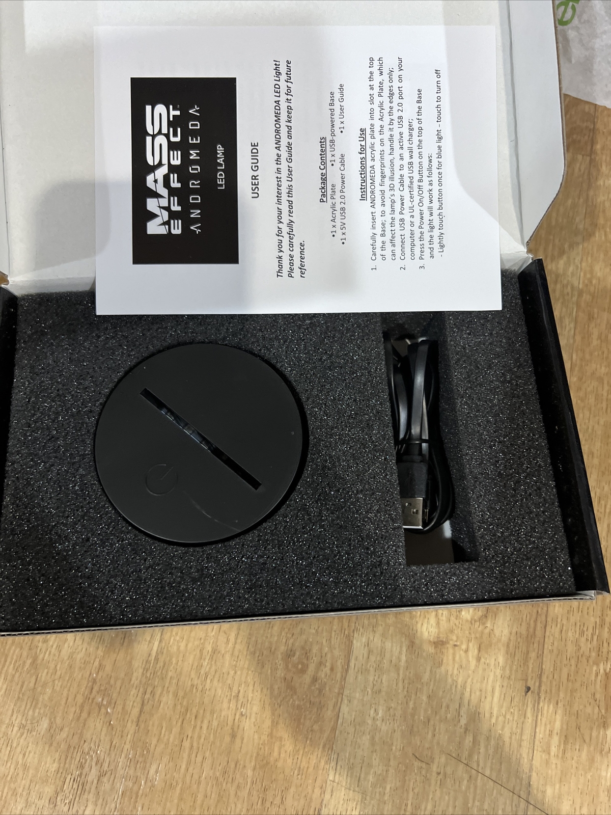 2017 EA Bioware Mass Effect Andromeda LED Lamp Loot Gaming Exclusive NIB