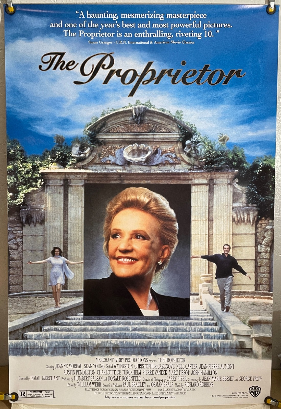 THE PROPRIETOR DS ROLLED ORIGINAL ONE SHEET MOVIE POSTER JEANNE MOREAU (1996)
