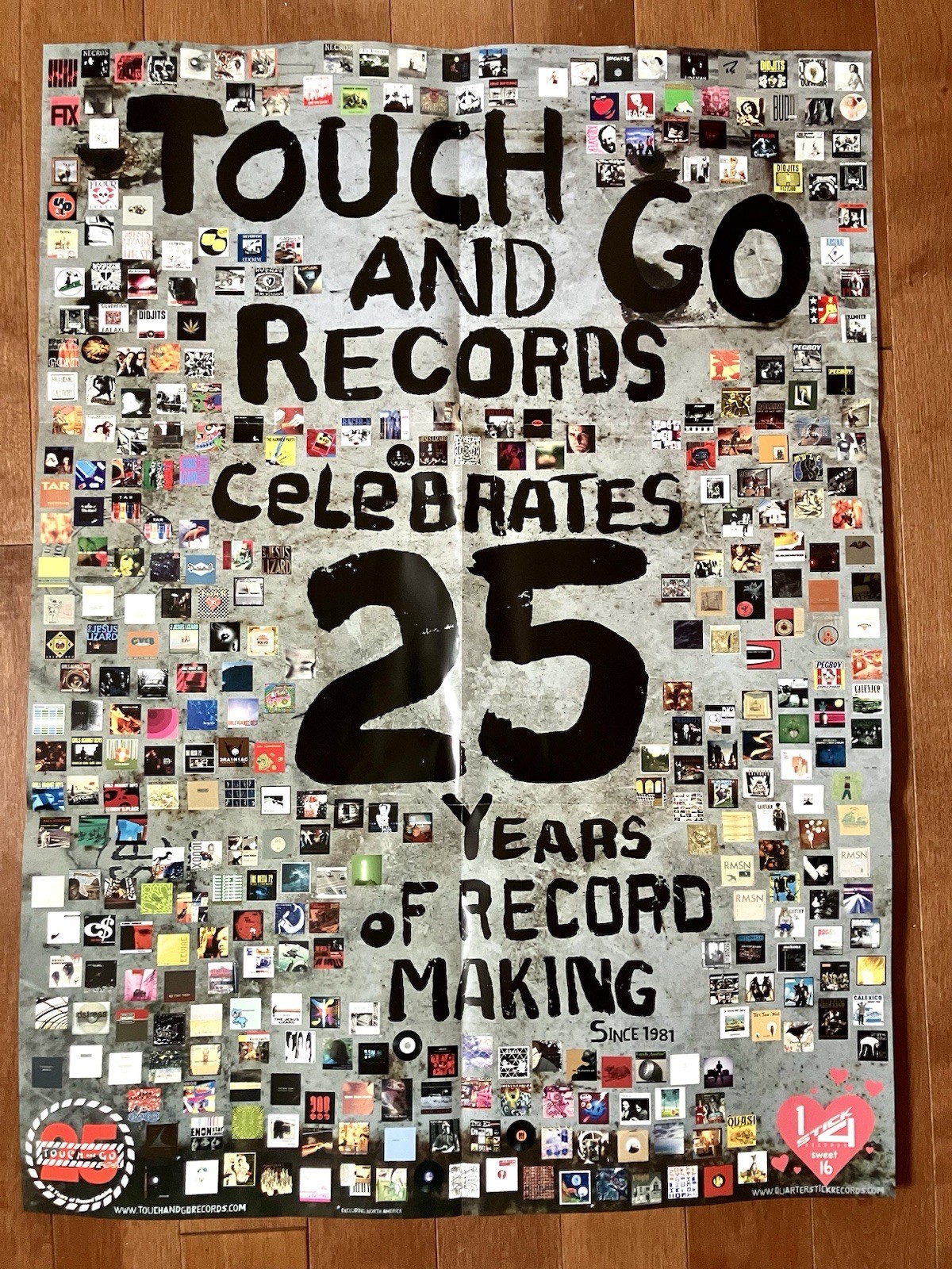 RARE Touch and Go Records 25 Year Anniversary Concert Poster Chicago Vtg Albini