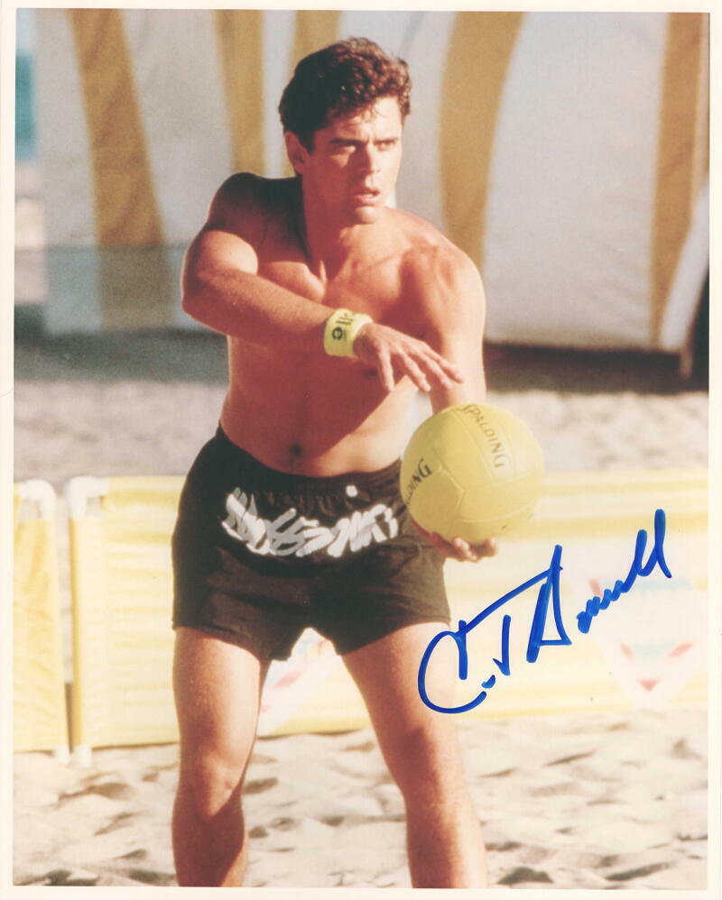 C THOMAS HOWELL SIGNED AUTOGRAPH 8X10 PHOTO – SHIRTLESS STUD, THE OUTSIDERS