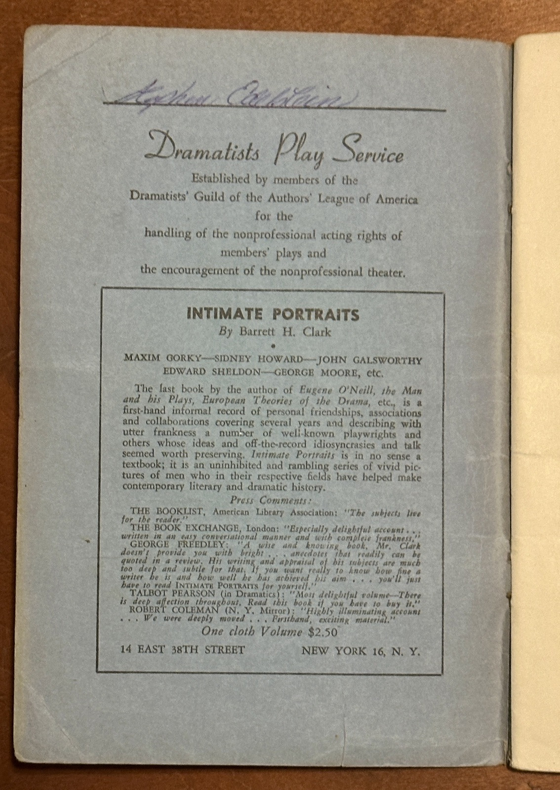LIGHT UP THE SKY ~1949 FIRST EDITION ~ w/ ROYALE THEATRE LIGHTING BOARD CUES