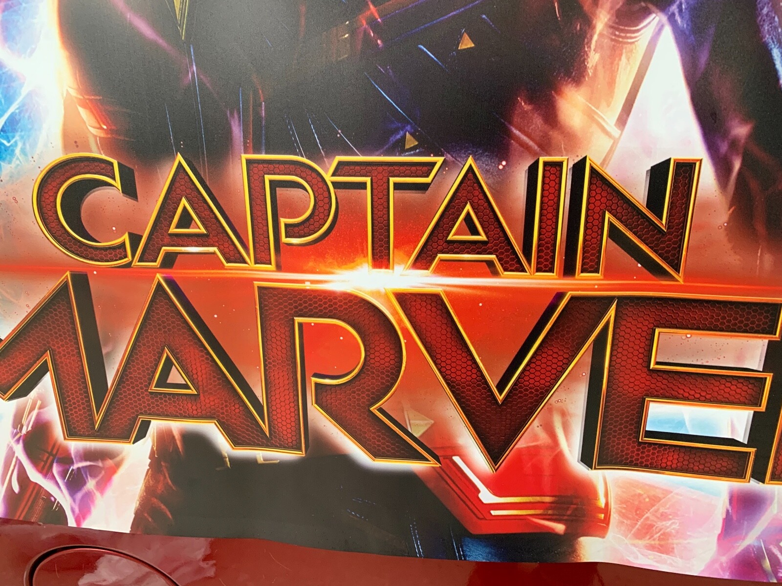 2018 CAPTAIN MARVEL 3 x 4′ DS Light Box banner poster Brie Larson Carol Danvers!