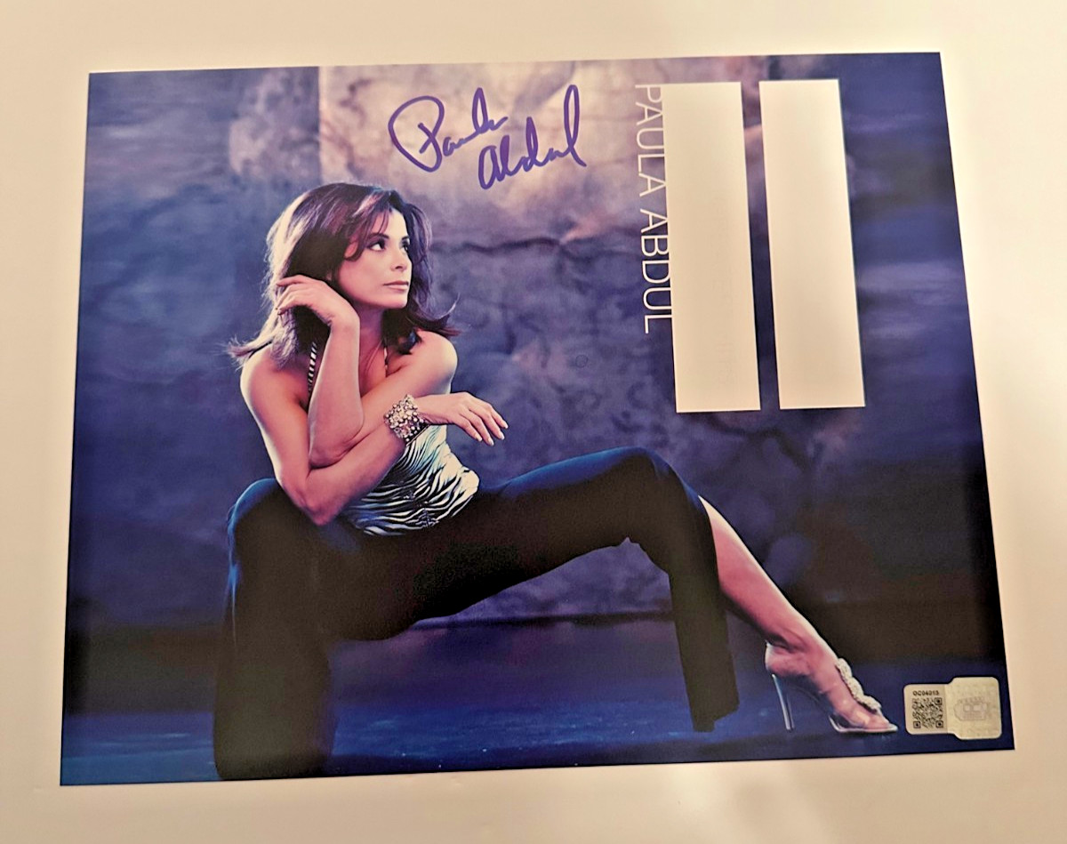 Paula Abdul 8×10 Signed Photo OC Celebrity Marketing Certified Autograph