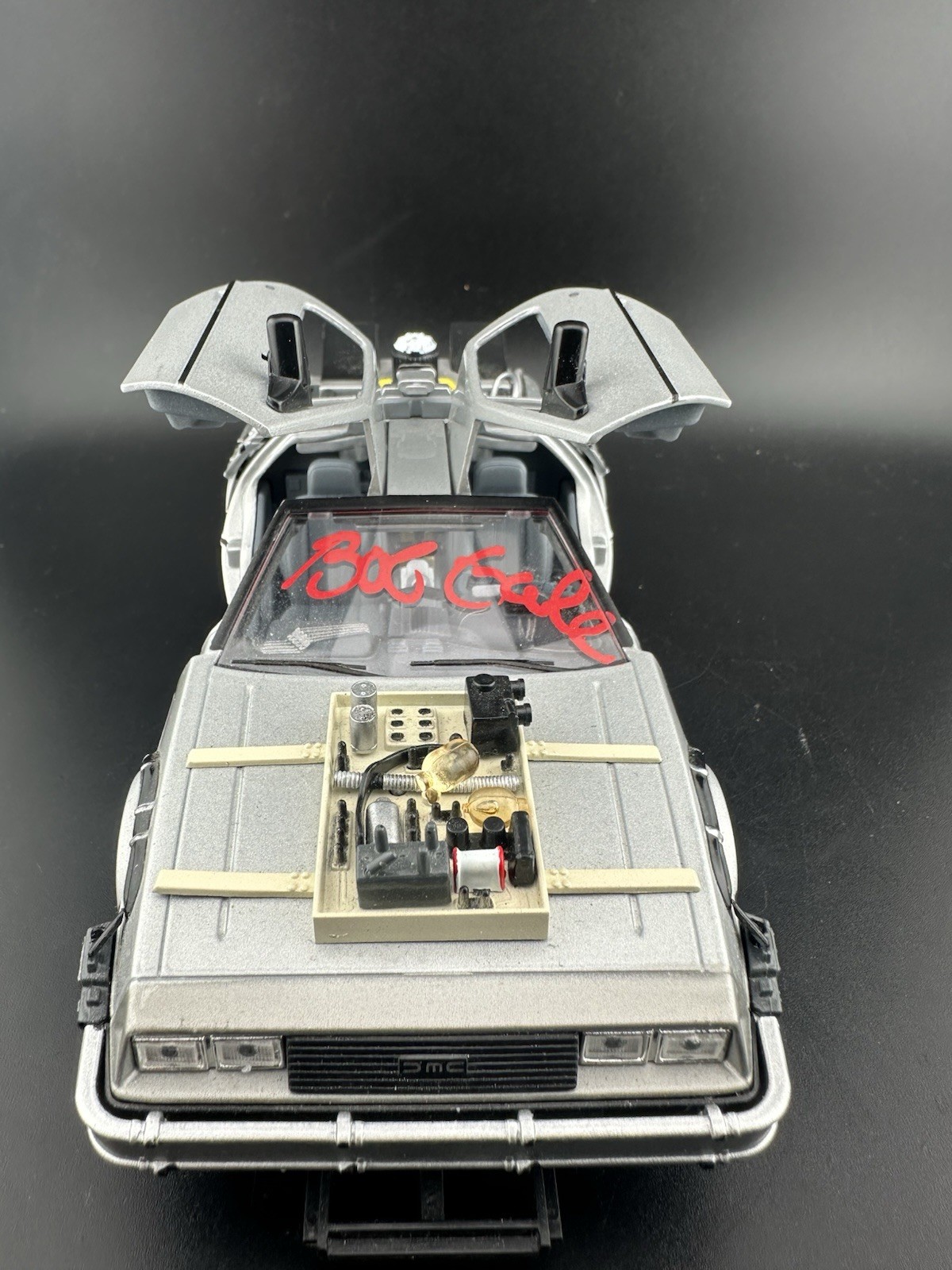 BOB GALE SIGNED Die-Cast BACK TO THE FUTURE SCREENWRITER AutographCOA