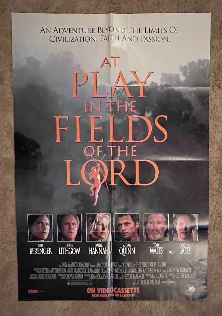At Play in the Fields of the Lord 1991 VHS Release Movie Poster 26.5×39.5