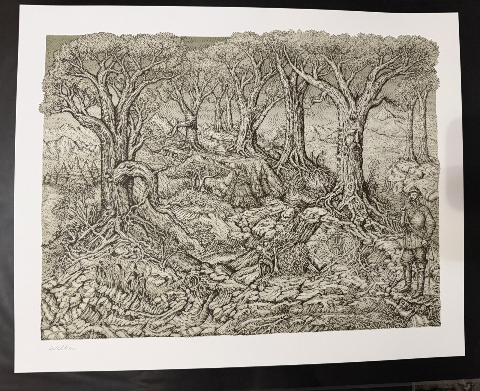 David Welker “All That Lay Between Him (Colonel Forbin)” Grisaille Variant Phish