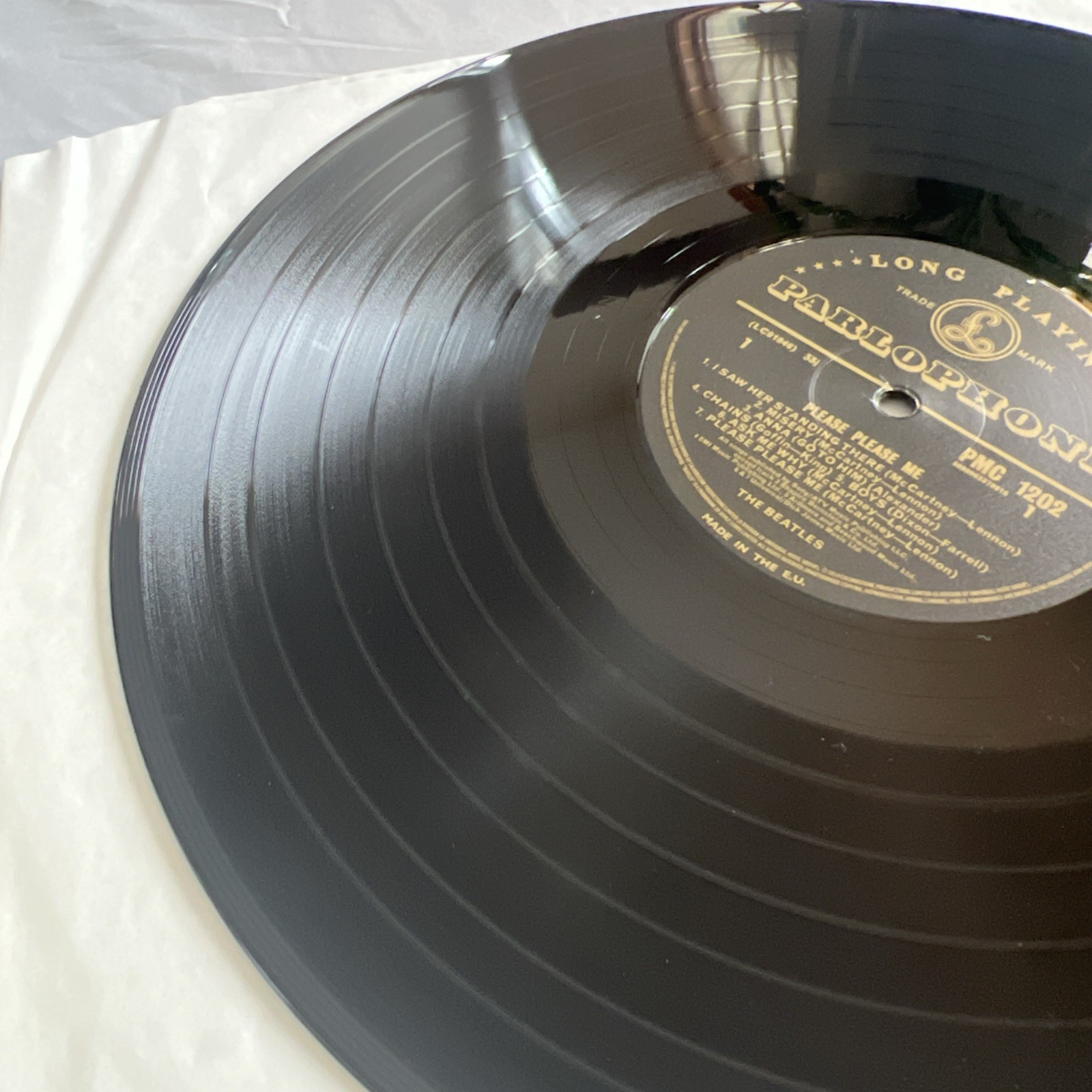 The Beatles 1963 Please Please Me Parlophone PMC 1202 Mono Recording Excellent C