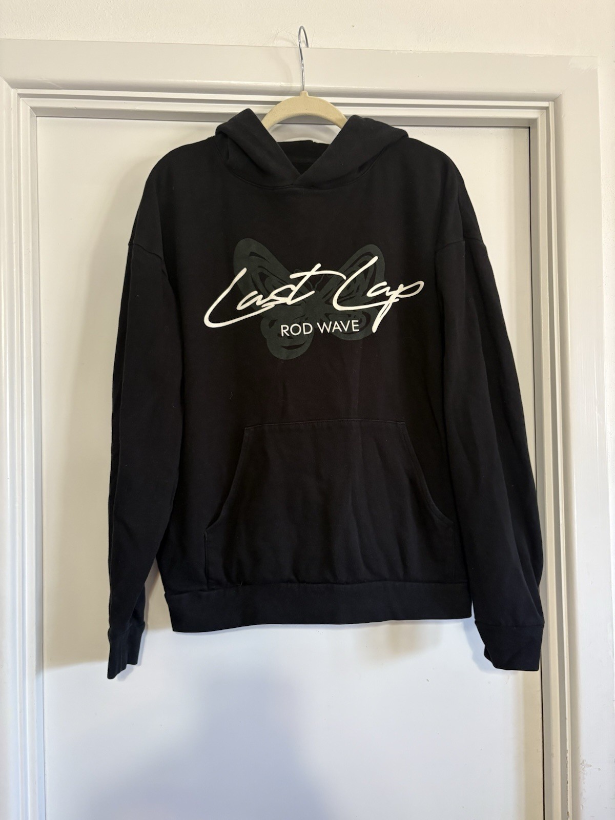 Rod Wave Last Lap Tour Official Merch Pullover Hoodie Black Medium