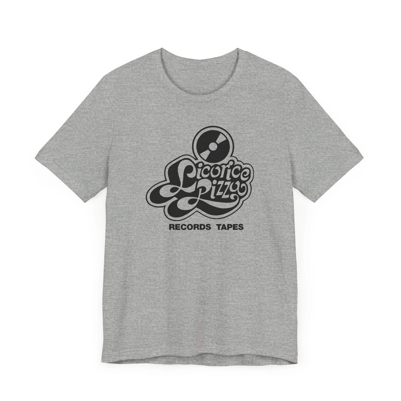 Vintage Licorice Pizza Record & Tapes Store Logo Unisex Jersey Short Sleeve T-Sh