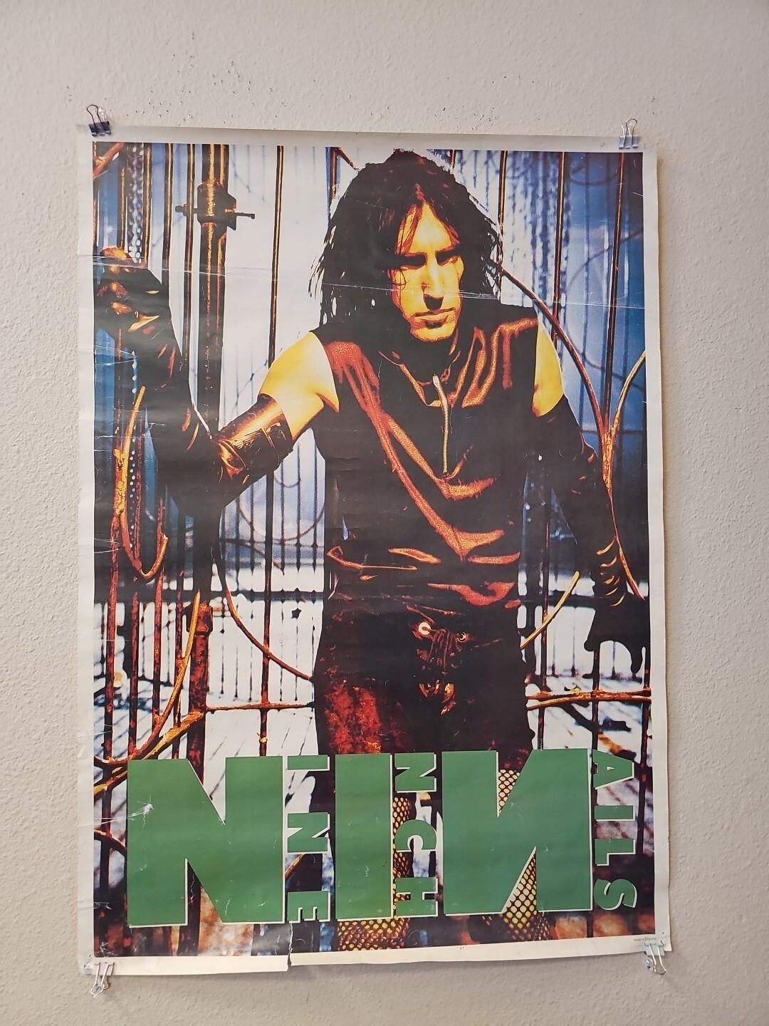 Nine Inch Nails – Trent Reznor – Vintage Poster Made In England 24″ X 34″ RARE🔥