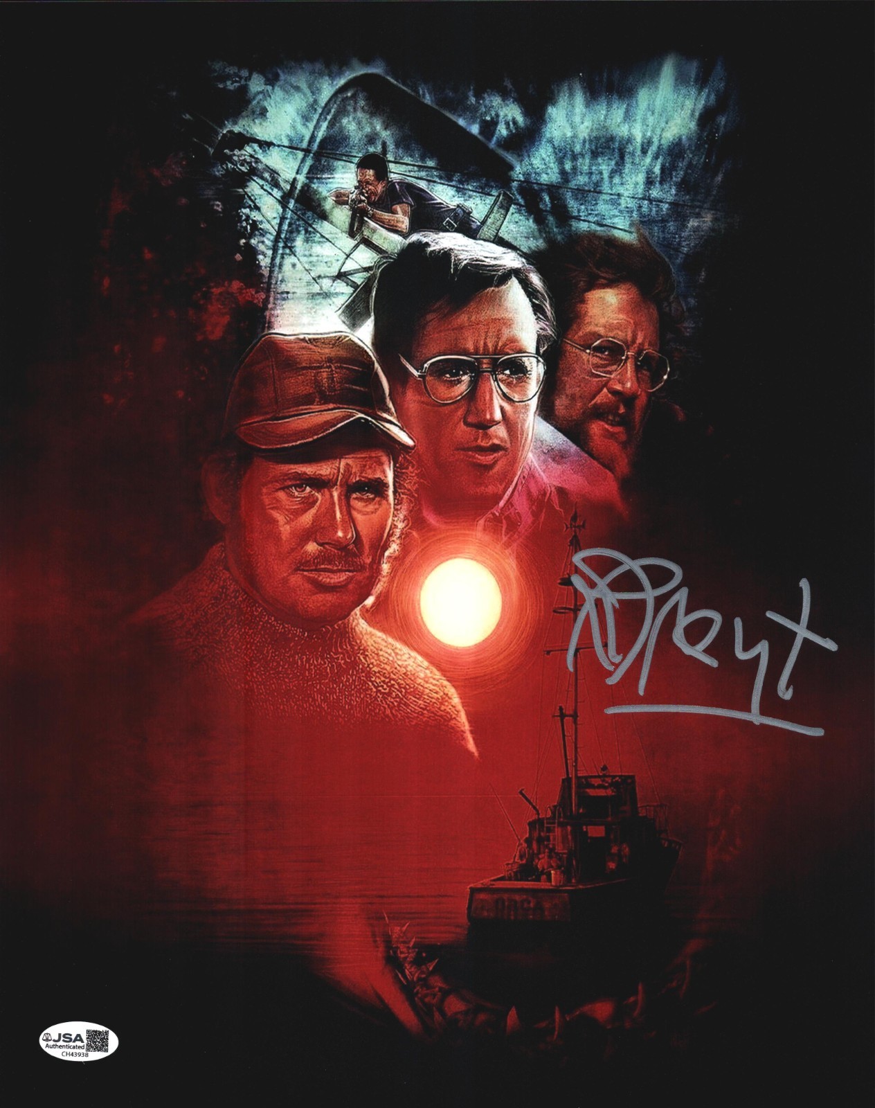 Richard Dreyfuss Signed 11×14 Jaws “Matt Hooper” Autograph Photo JSA COA