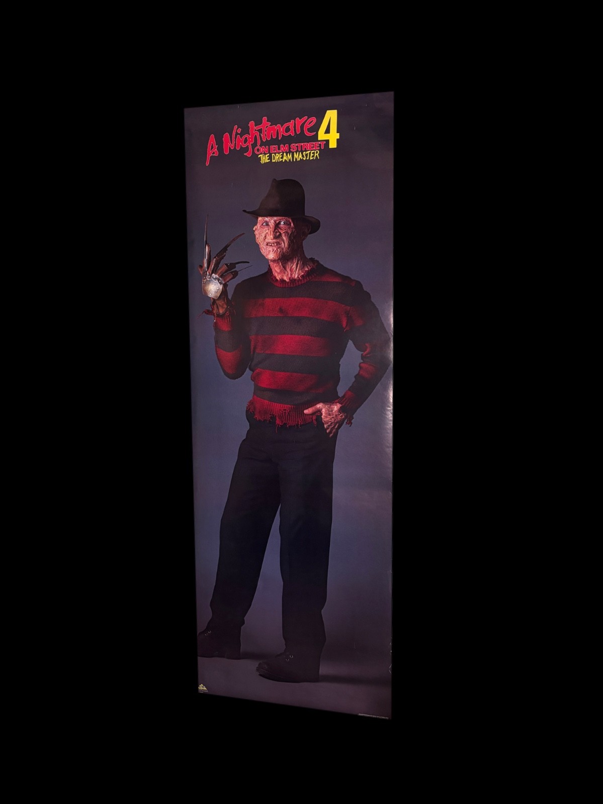 Nightmare On Elm Street 4 Door Poster Freddy Krueger Horror 1988 Vintage Rolled