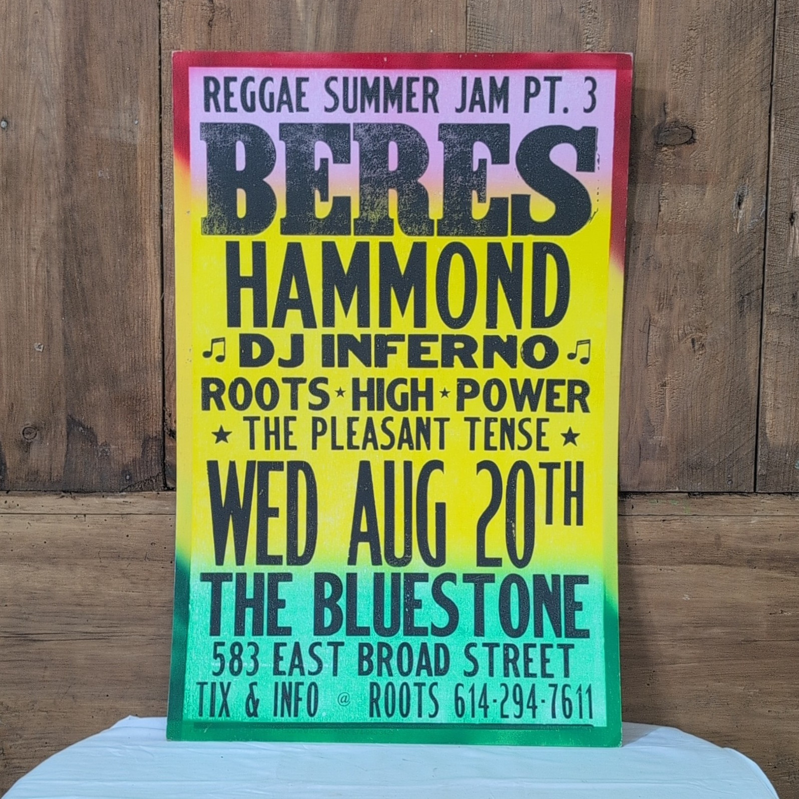 Reggae Summer Jam Pt. 3 Beres Hammond Cardstock Advertisement 17″x26″