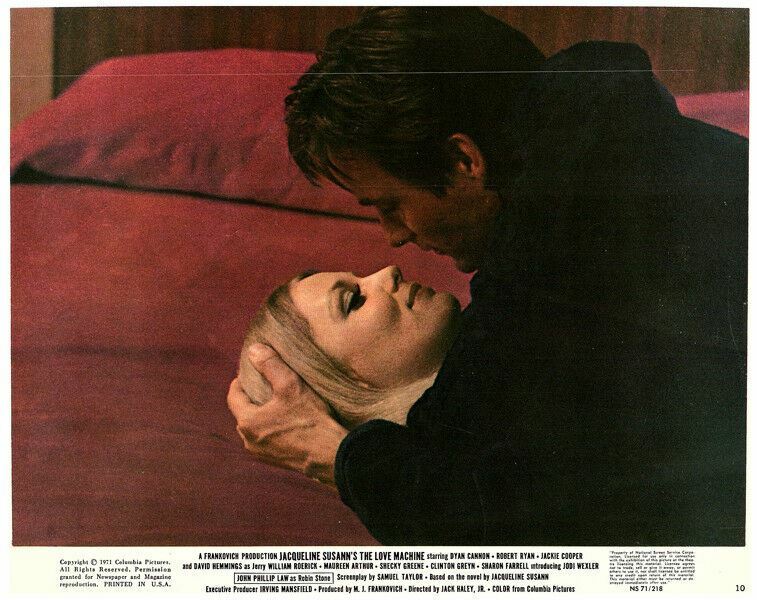 The Love Machine original lobby card Jodi Wexler John Phillip Law on bed