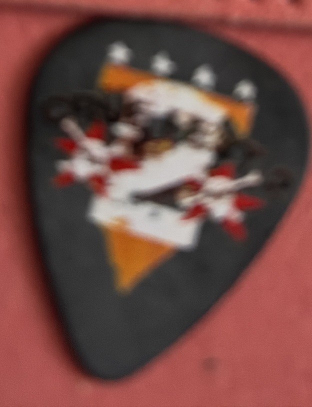 Motley Crue Nikki Sixx 6 Vintage Guitar Pick Crue Fest 2 Tour Worldwide Shipping