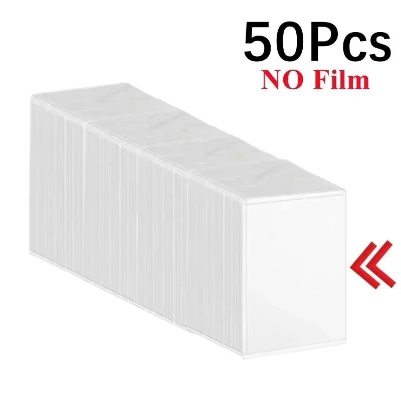 1/25/50pcs Transparent Korean Kpop Card Sleeve with Protective Film Clear Card H