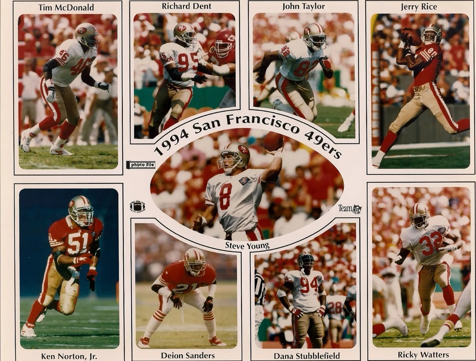 San Francisco 49Ers Super Bowl XXIX Champions Composite 8×10 PHOTO PRINT