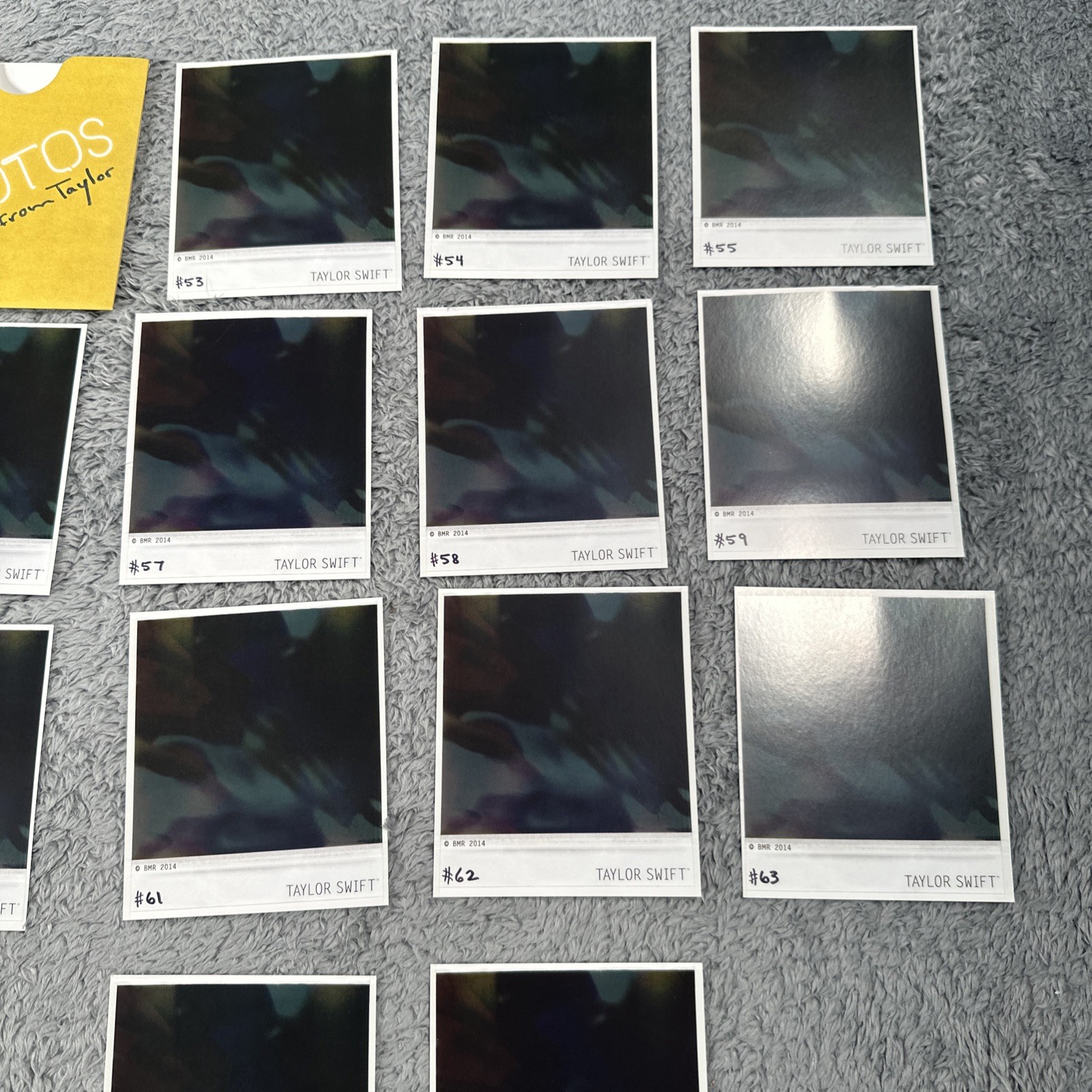 Taylor Swift 1989 Photos from Taylor Set of 13 Polaroids #53-65 Y2K 2014 Picture