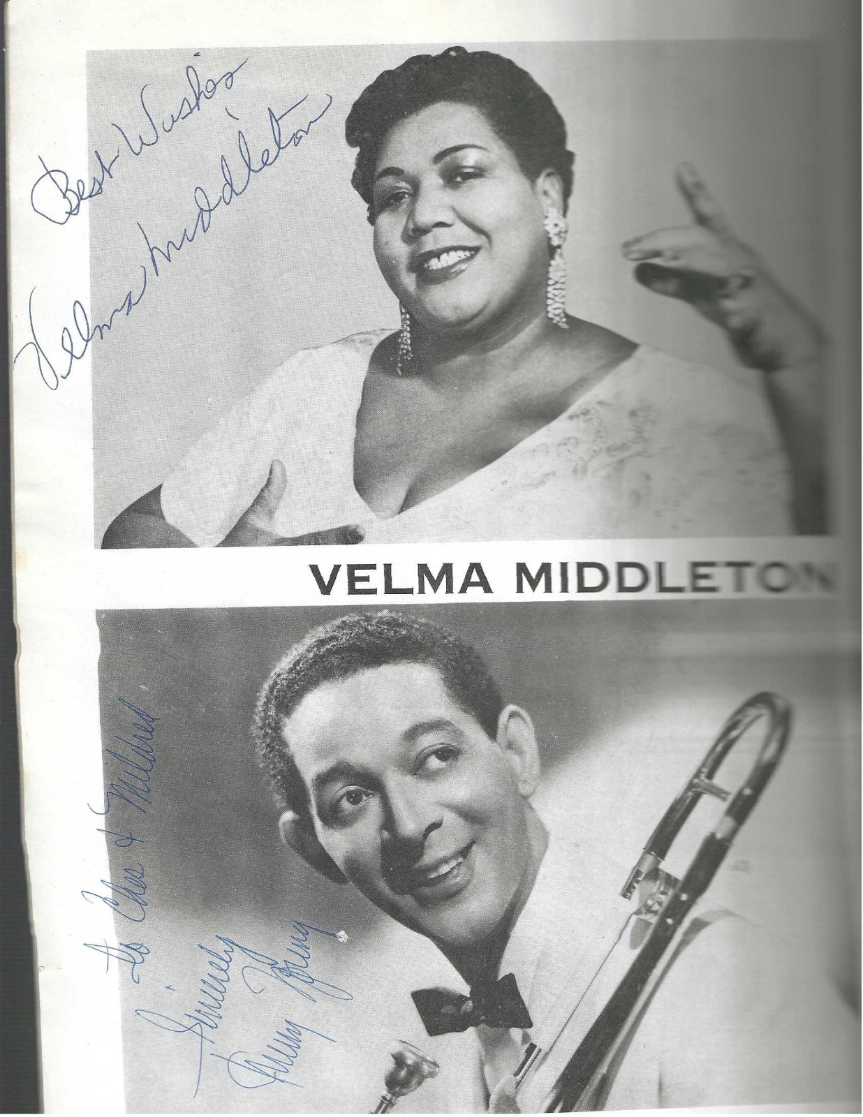 Louis Armstrong Autographed Concert Program Jazz Musician Trumpeter JSA Letter