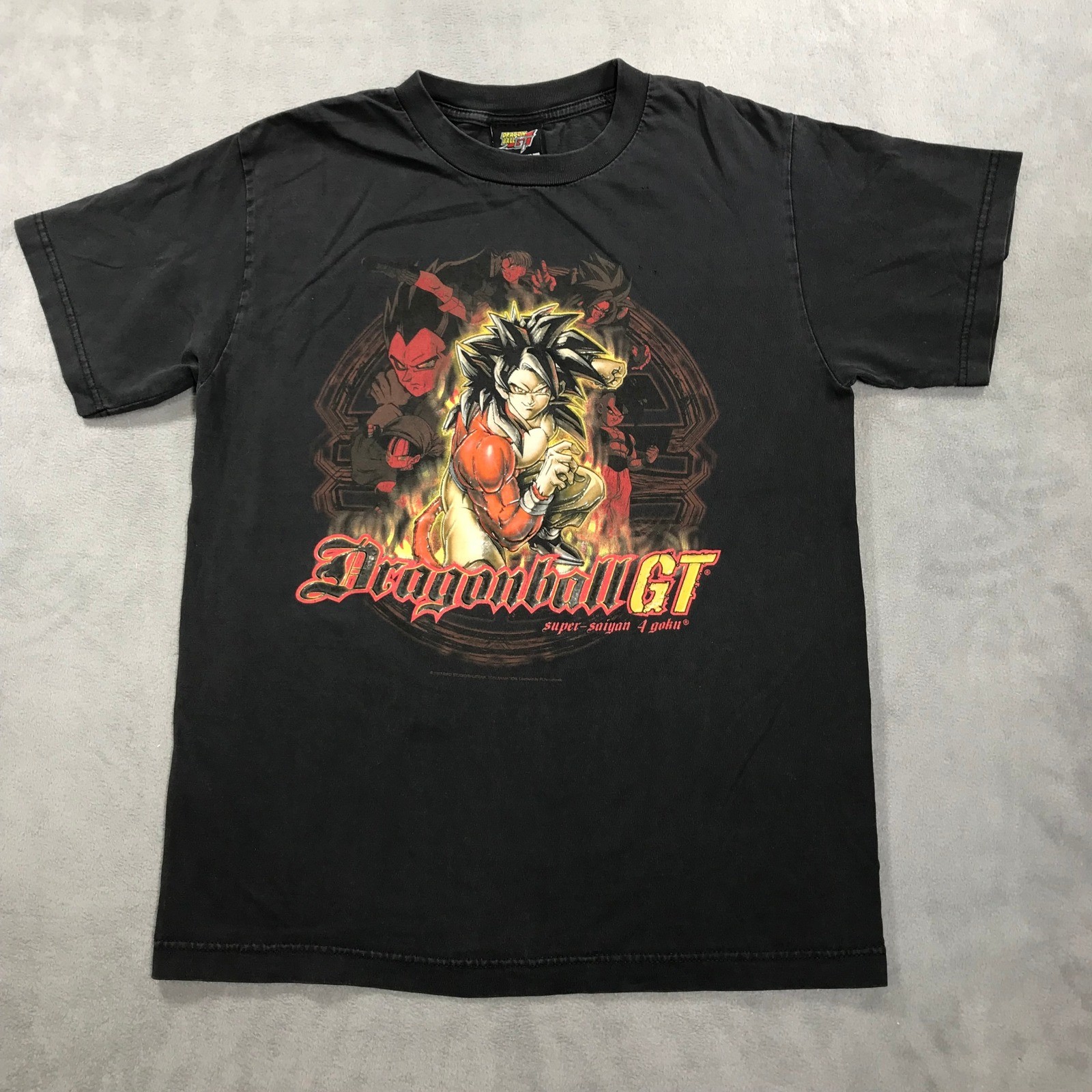 Dragon Ball Z GT Super Saiyan 4 Goku Black T Shirt Mens S VTG 2003 Anime Manga